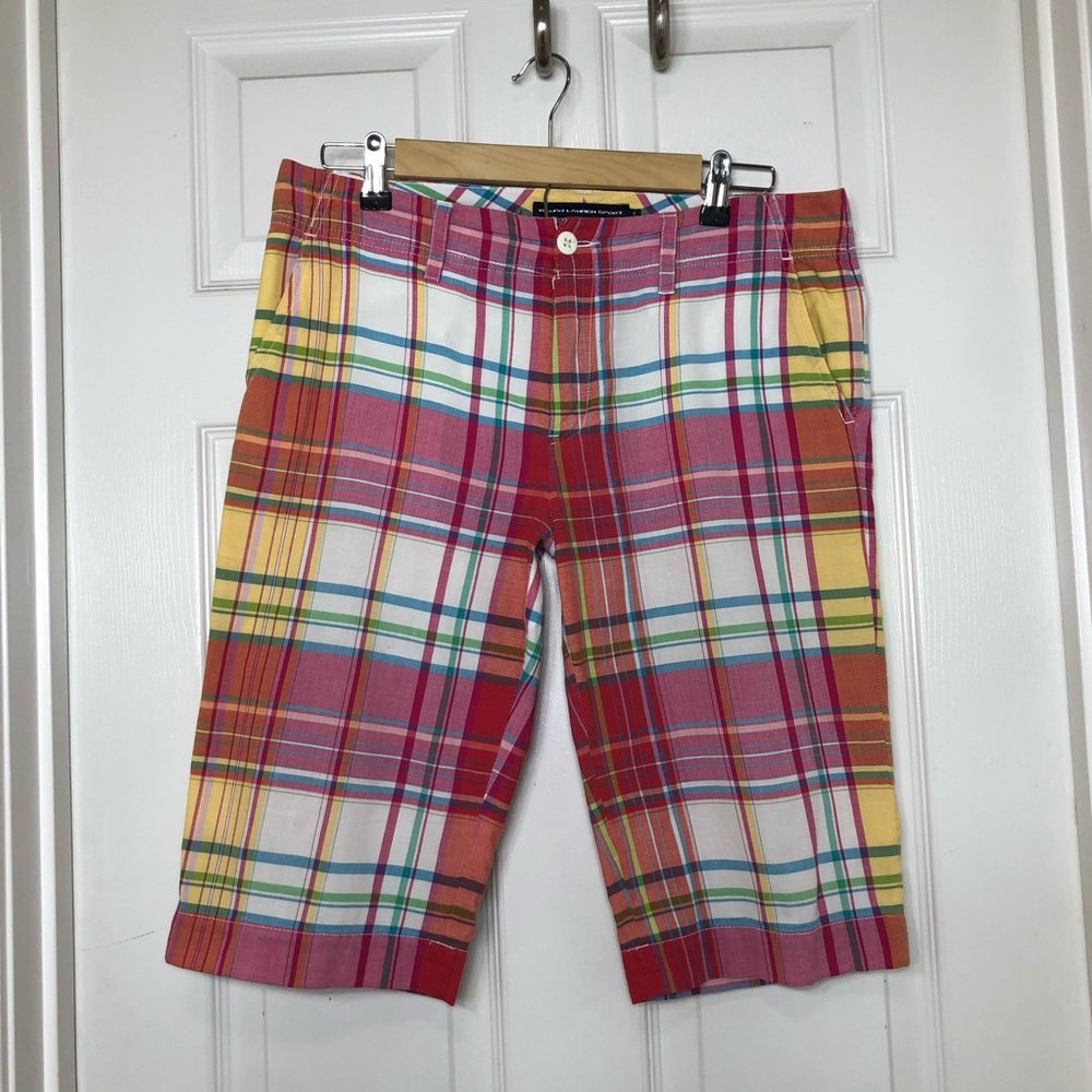 Ralph Lauren Sport Cotton Rainbow Summer Beach Cruise Golf Bermuda Shorts 8 - Picture 2 of 14